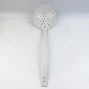 Copco White Melamine 2530-27 Slotted Spoon Strainer Ladle Skimmer Vintage 15.5”